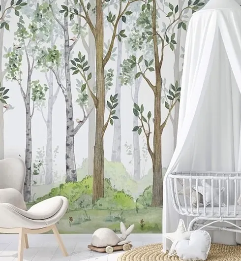 kids room wallpaper project